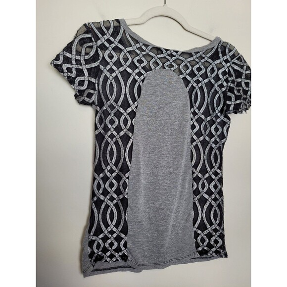 Angels & Diamonds Graphic T-Shirt Demonia Affliction Goth Emo Grunge Mesh Small - Picture 8 of 12